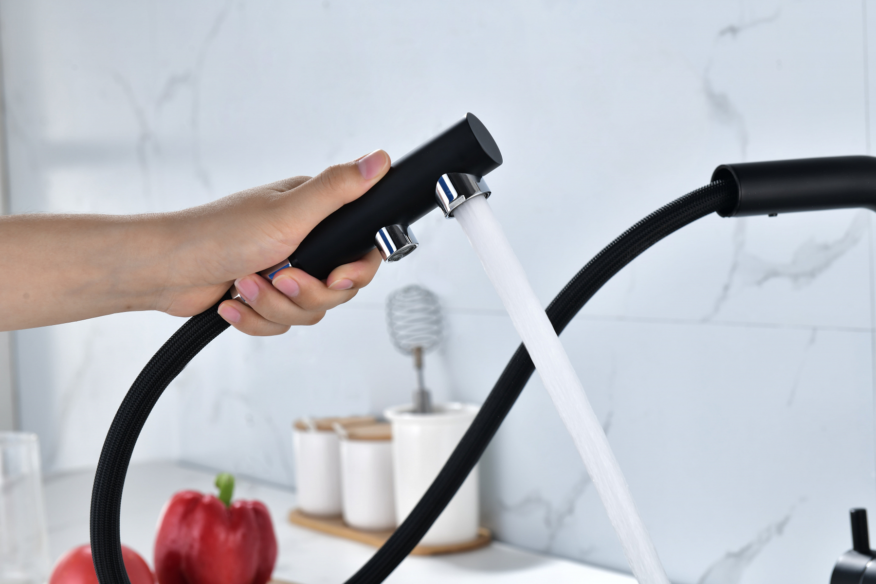 Превью картинка Смеситель для кухни Paulmark SERPENTINE Se213222-AN Антрацит #9