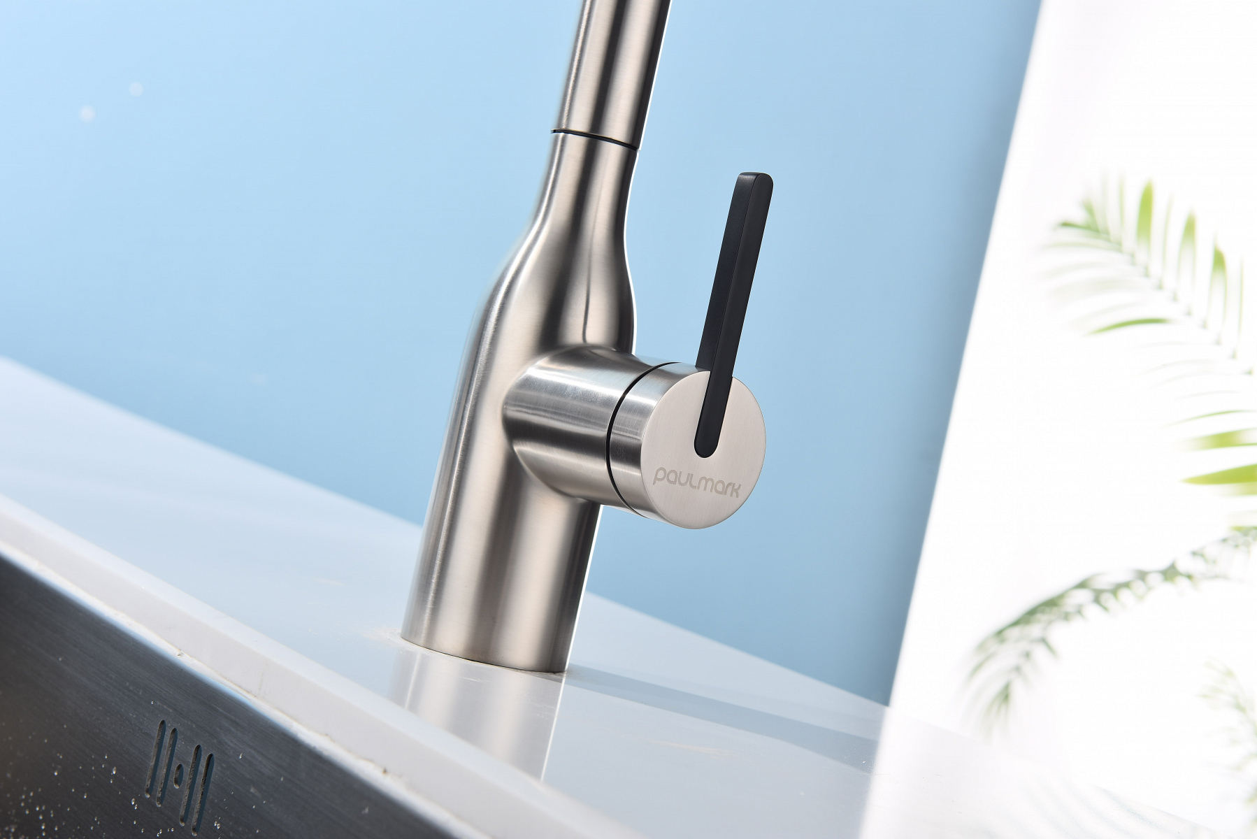 Превью картинка Смеситель для кухни Paulmark VIPER Vi213105-BS Брашированная сталь #17