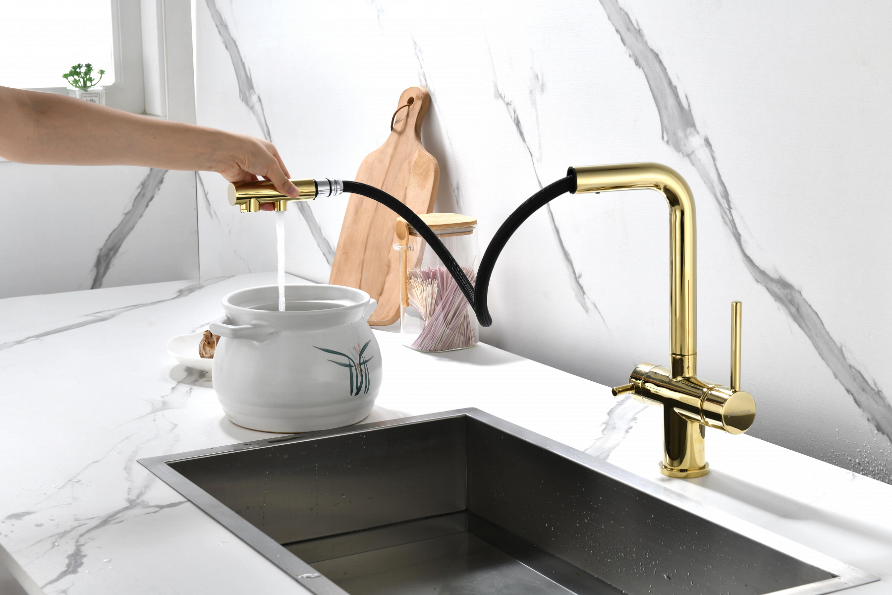 Превью картинка Смеситель для кухни Paulmark SERPENTINE Se213222-G Золото G #15