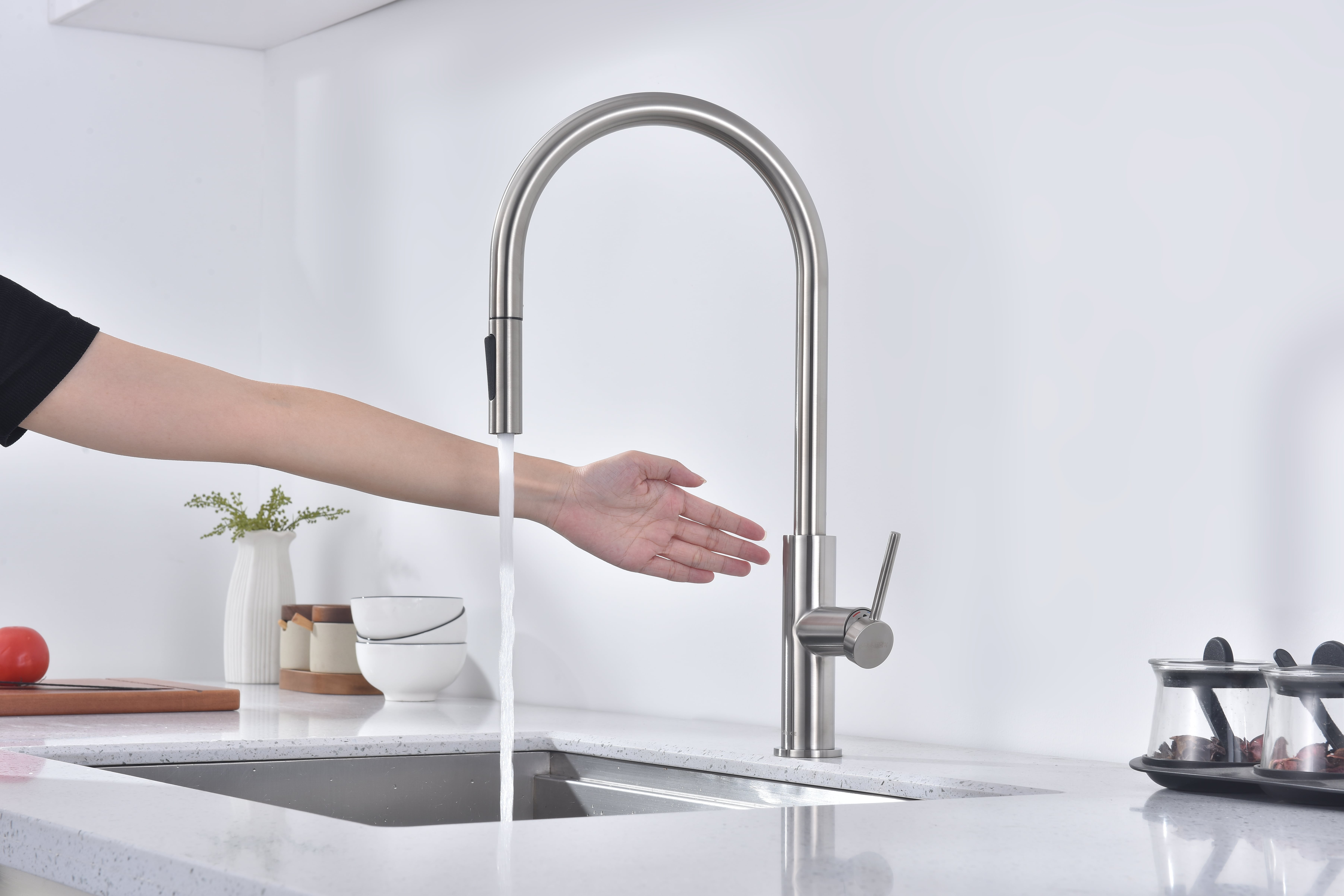 Превью картинка Смеситель для кухни Paulmark SENSO Se215180-BS Брашированная сталь #7