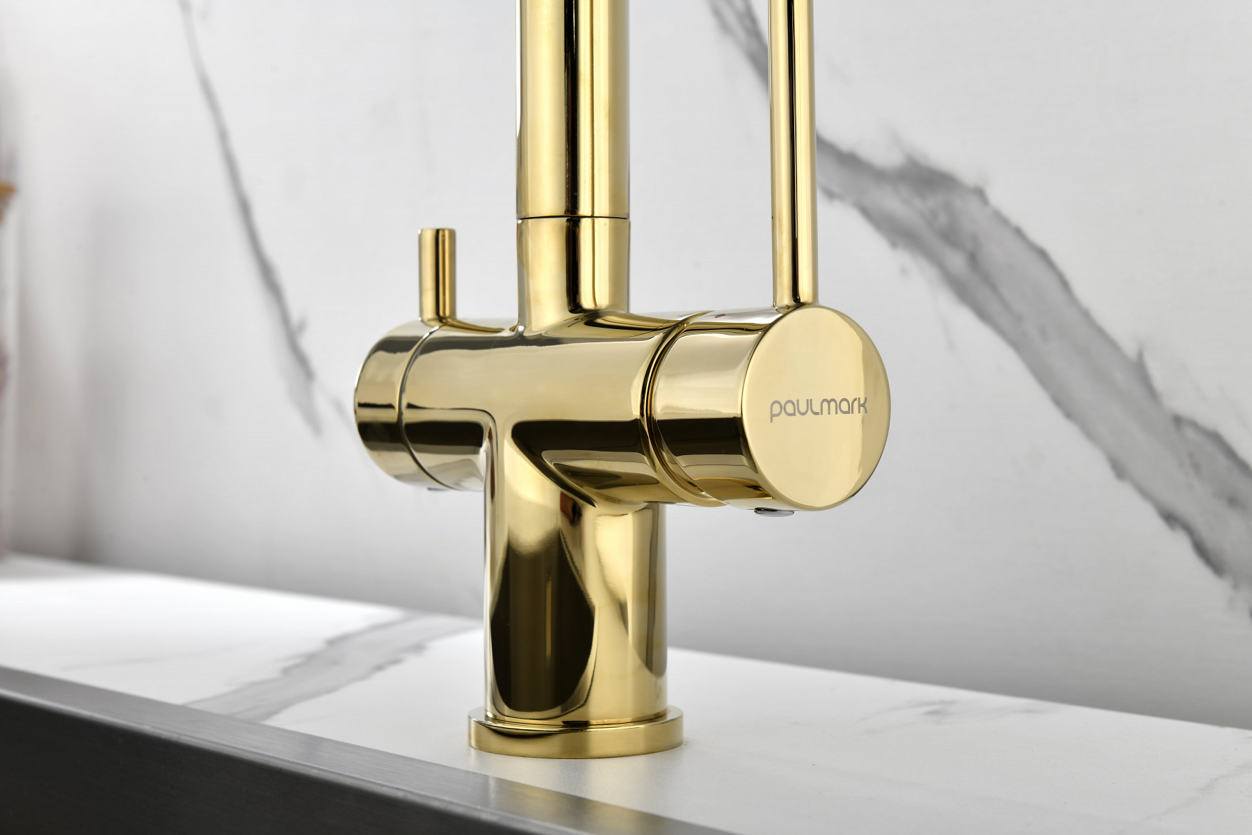 Превью картинка Смеситель для кухни Paulmark SERPENTINE Se213222-G Золото G #7