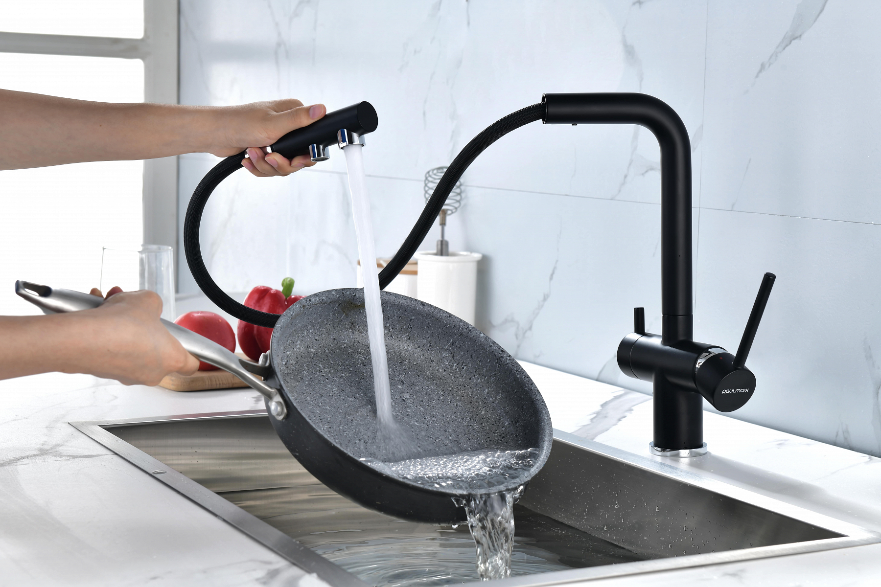 Превью картинка Смеситель для кухни Paulmark SERPENTINE Se213222-AN Антрацит #10