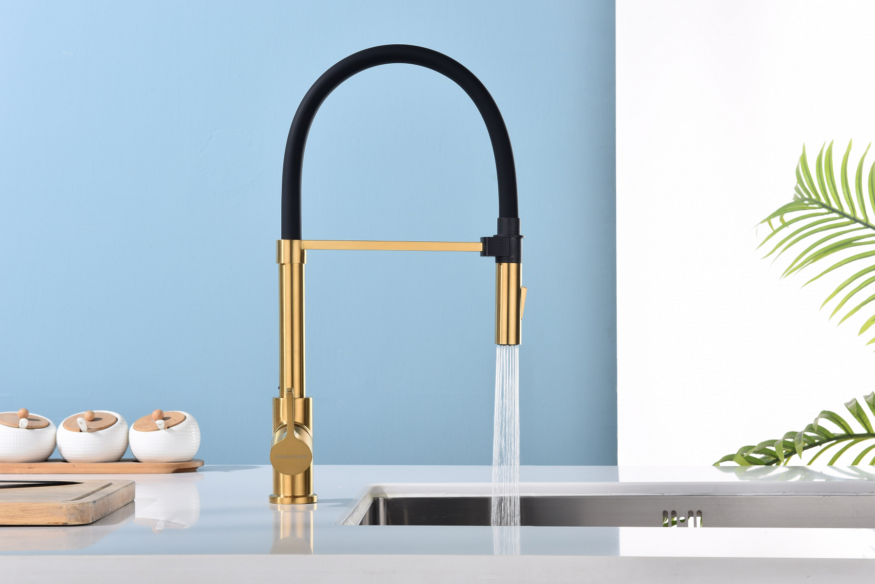 Превью картинка Смеситель для кухни Paulmark HALT Ha214021-BG Брашированное золото BG #5