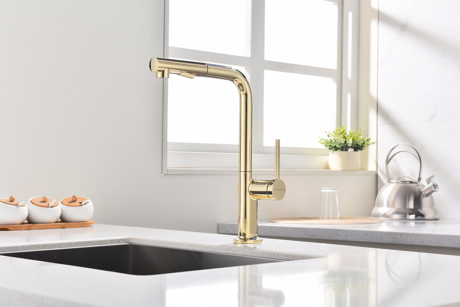 Превью картинка Смеситель для кухни Paulmark NEO Ne214419-G Золото G #3