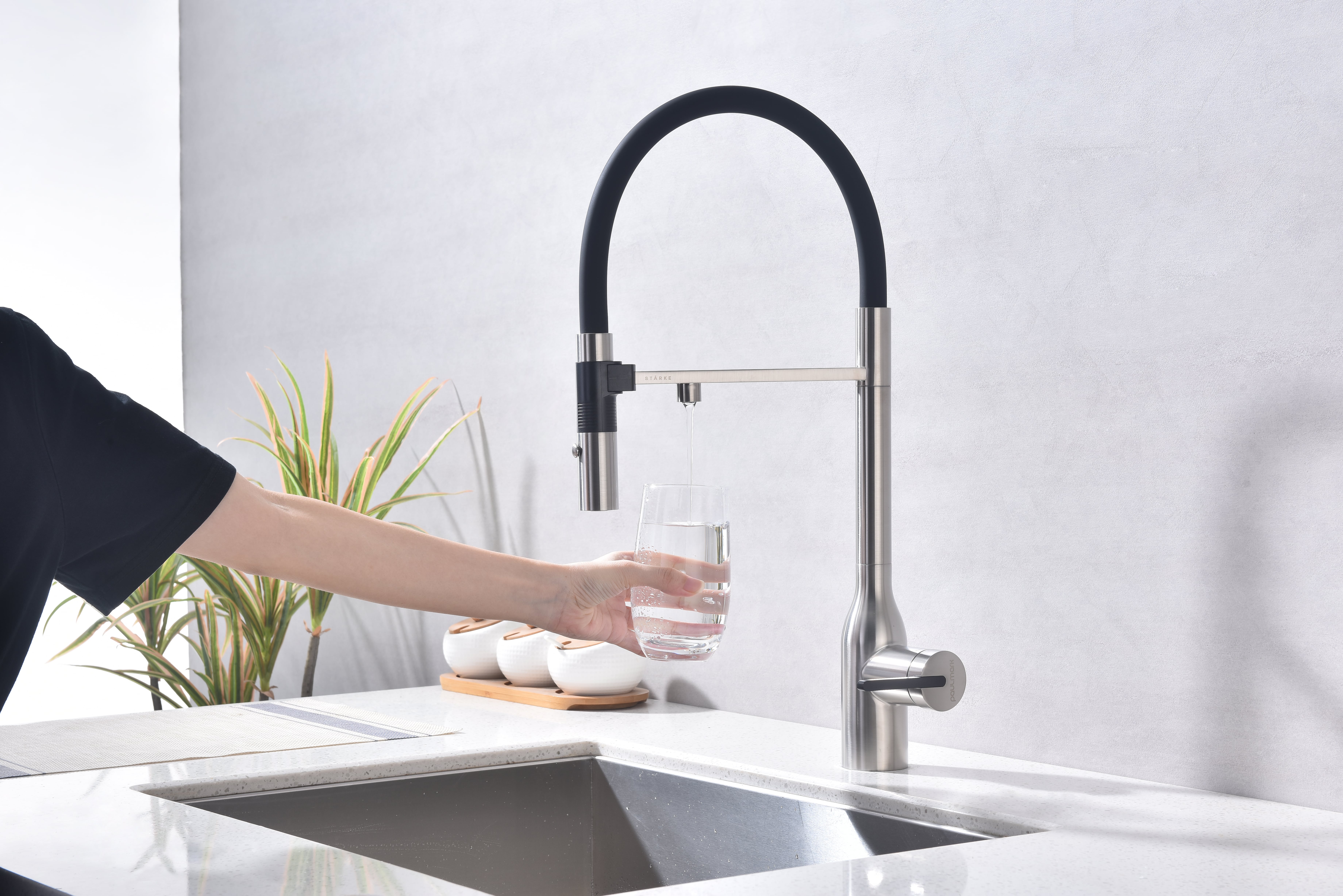 Превью картинка Смеситель для кухни Paulmark MAGNETO ONE Ma213188-BS Брашированная сталь #9