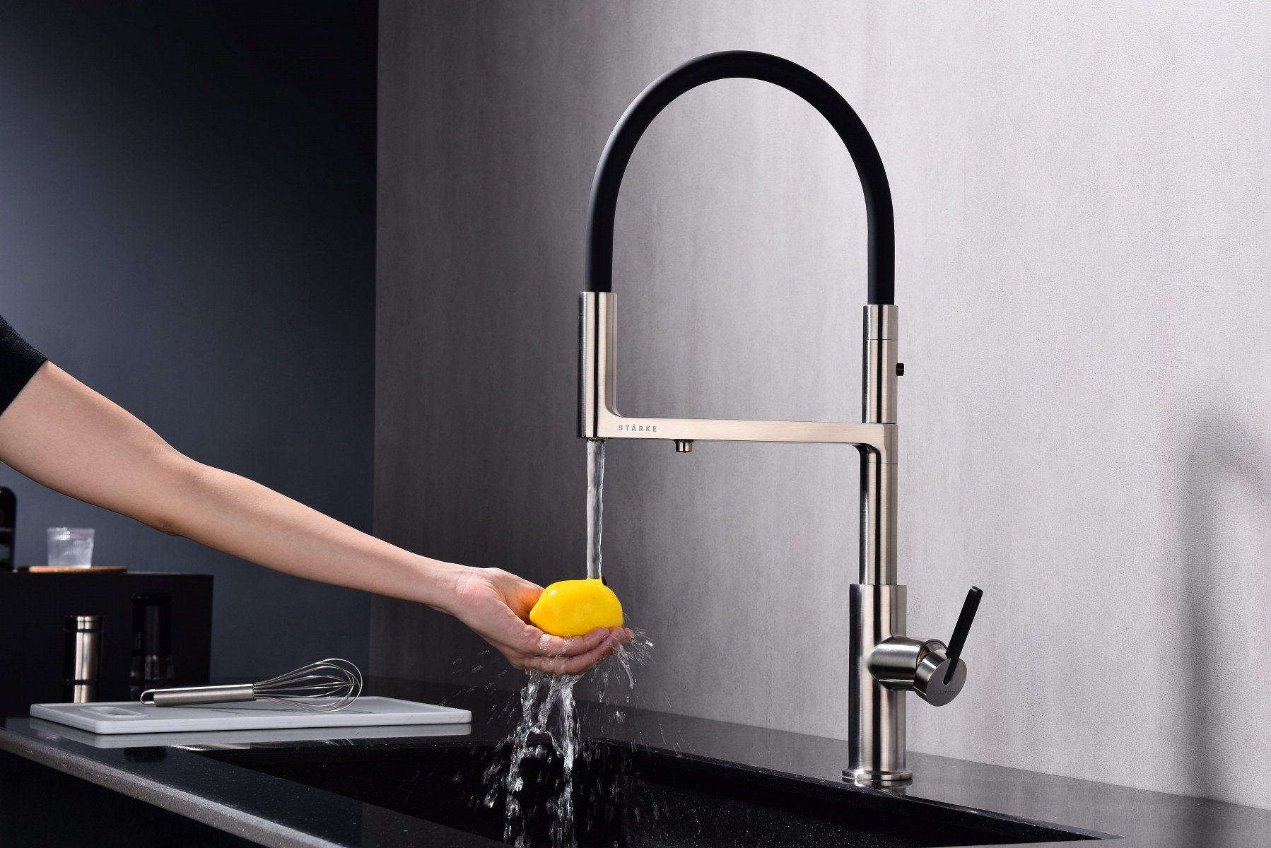 Превью картинка Смеситель для кухни Paulmark TORNADO To213402-BS Брашированная сталь #6