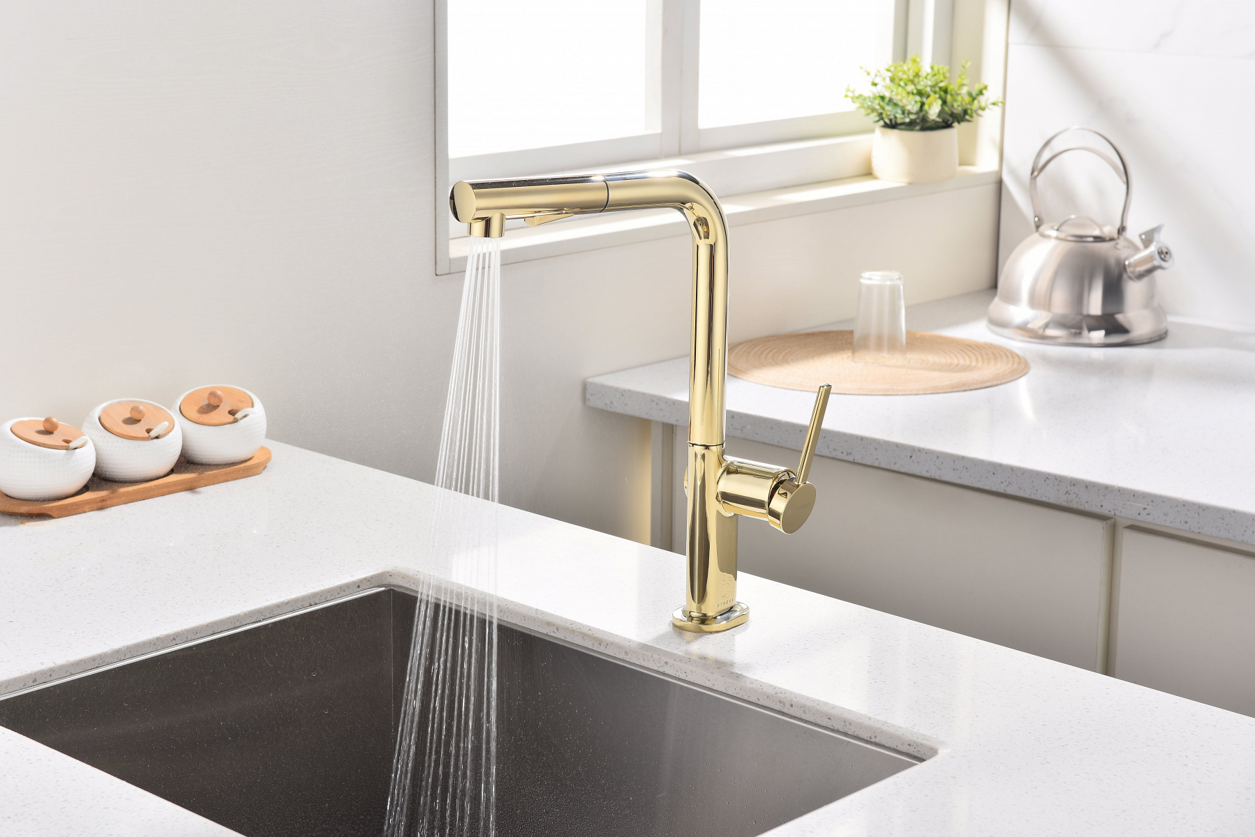 Превью картинка Смеситель для кухни Paulmark NEO Ne214419-G Золото G #13