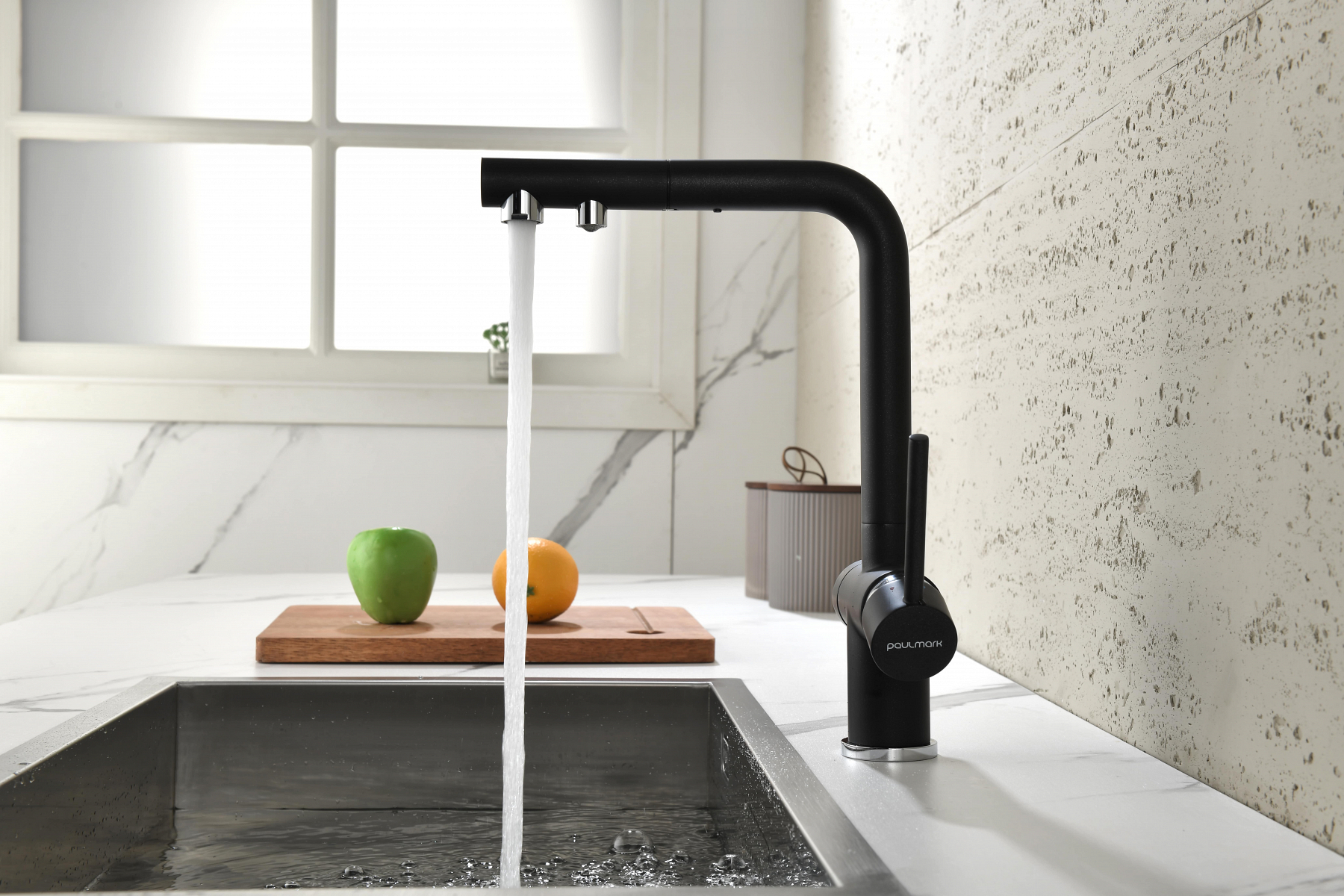 Превью картинка Смеситель для кухни Paulmark SERPENTINE Se213222-BLM Черный #10