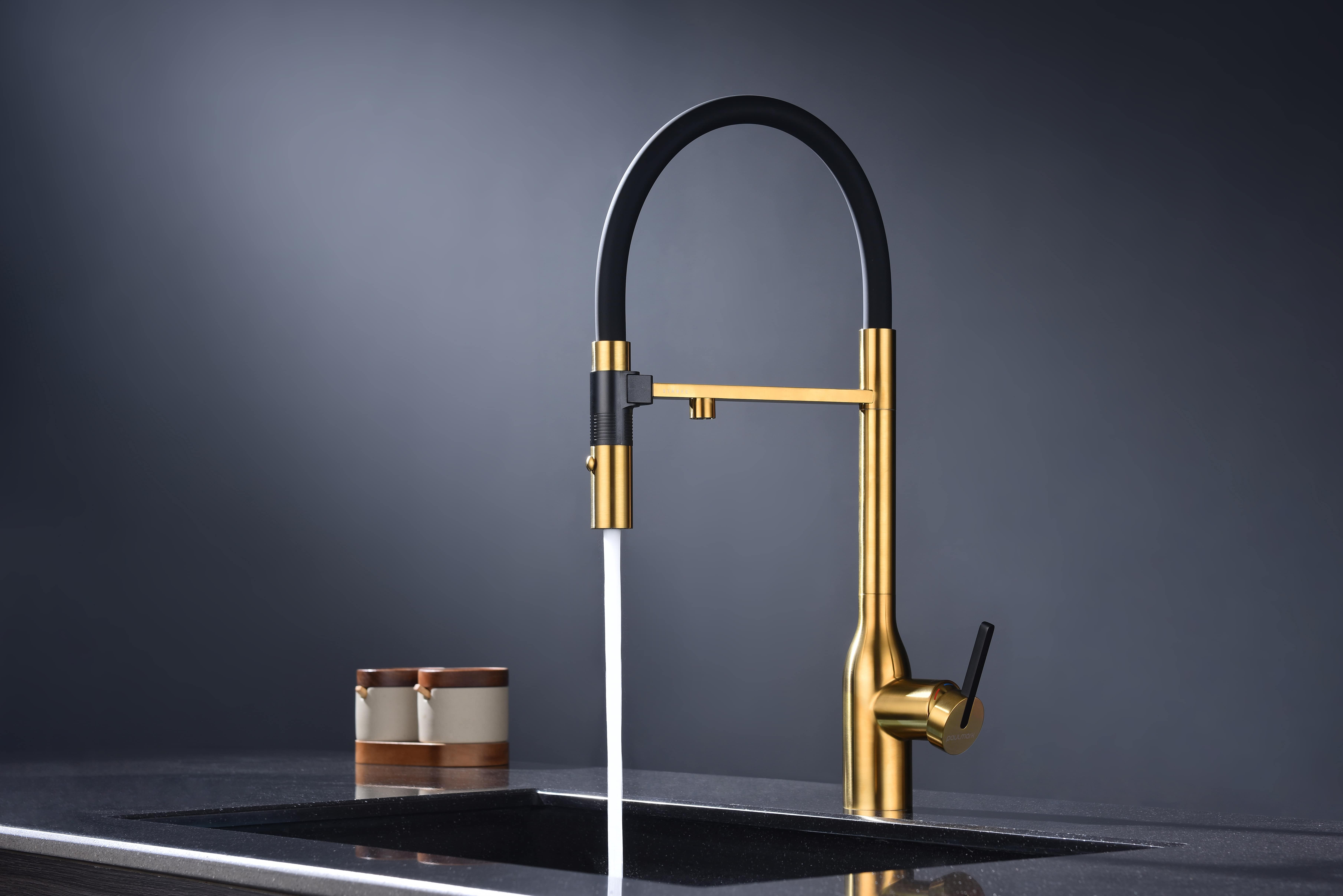 Превью картинка Смеситель для кухни Paulmark MAGNETO ONE Ma213188-BG Брашированное золото BG #4