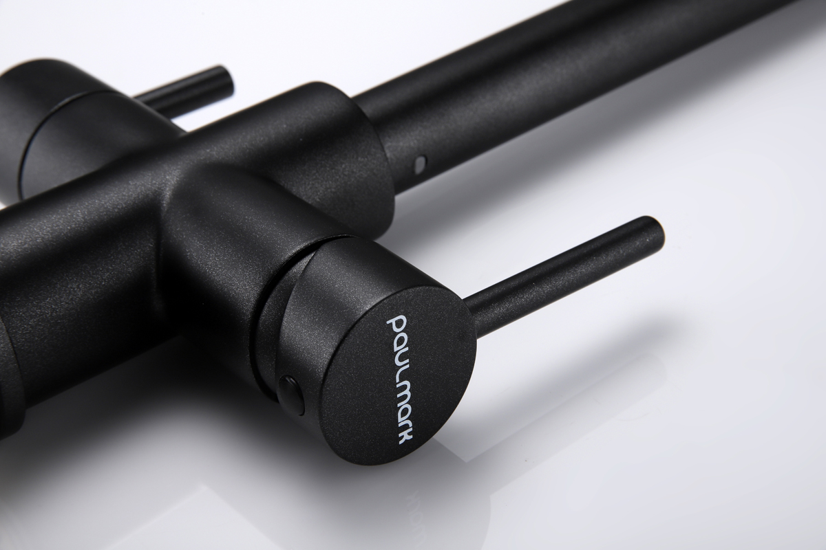 Превью картинка Смеситель для кухни Paulmark LANGE La214212-BLM Черный #13