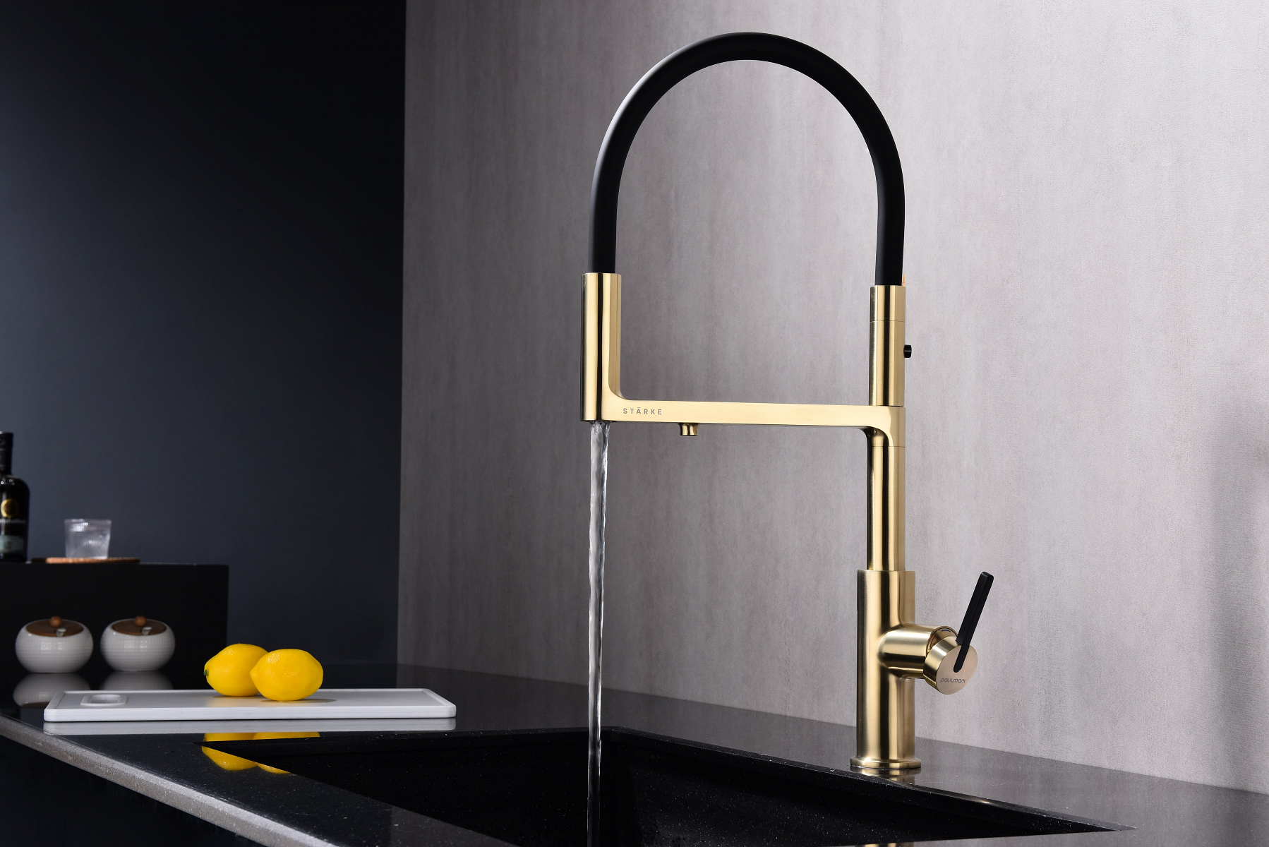 Превью картинка Смеситель для кухни Paulmark TORNADO To213402-LG Светлое золото #5