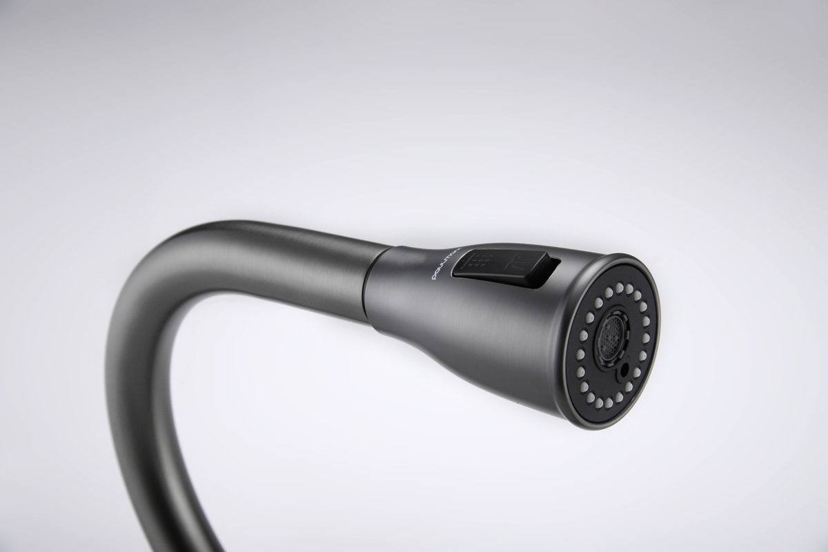 Превью картинка Смеситель для кухни Paulmark LANGE La214212-GM Вороненая сталь GM #12