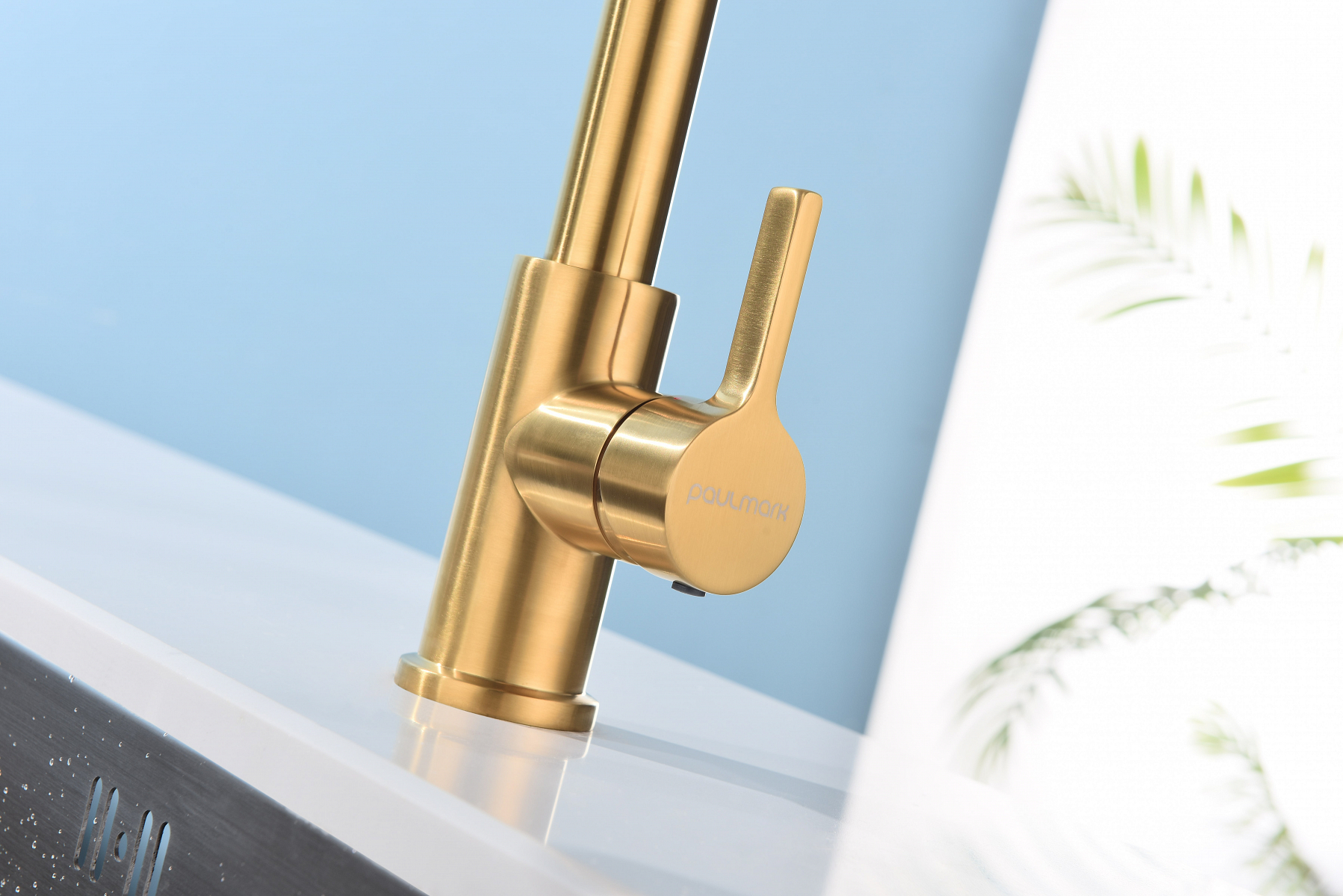 Превью картинка Смеситель для кухни Paulmark HALT Ha214021-BG Брашированное золото BG #13
