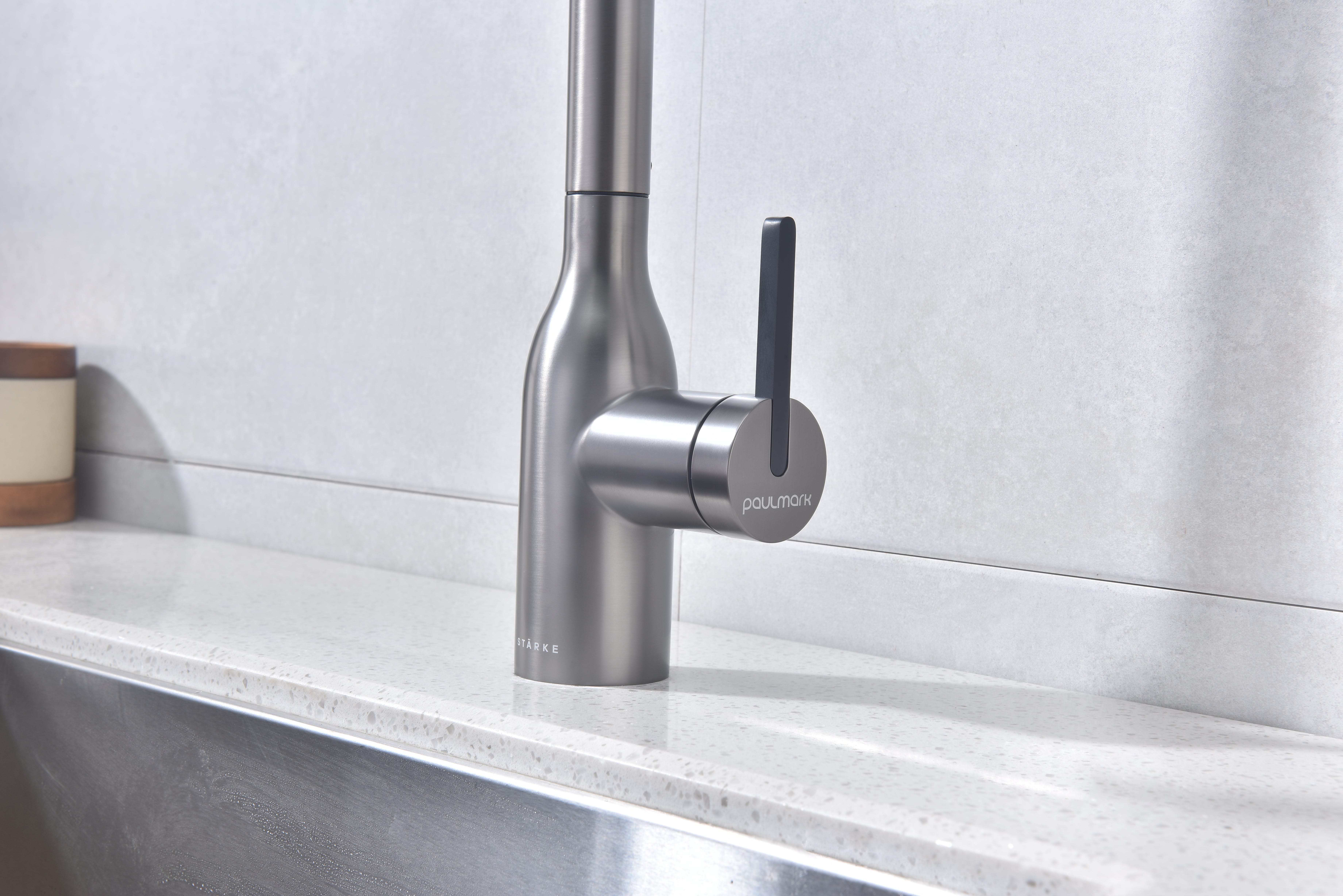 Превью картинка Смеситель для кухни Paulmark UNIVERSAL Un213880-GM Вороненая сталь GM #14