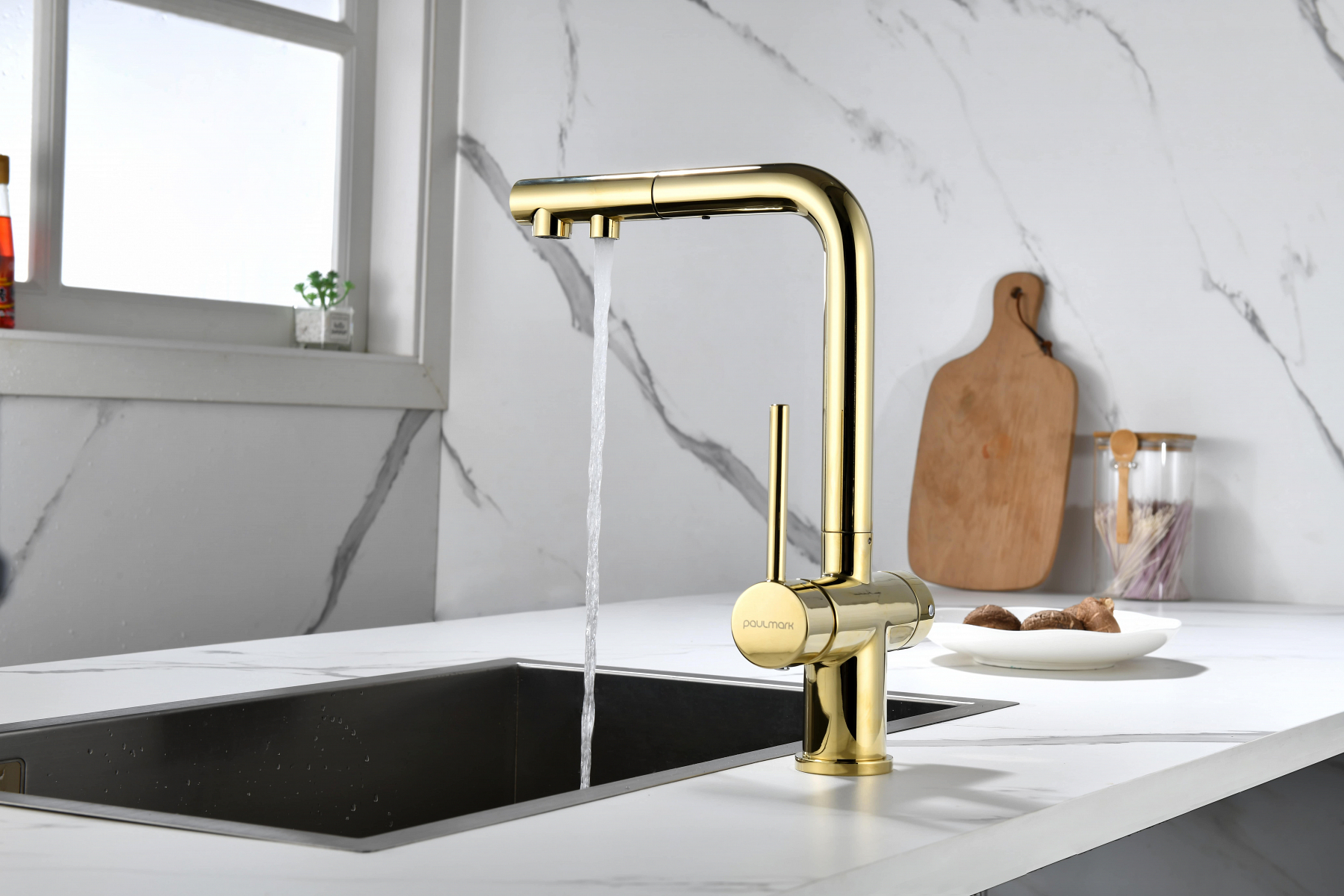 Превью картинка Смеситель для кухни Paulmark SERPENTINE Se213222-G Золото G #16
