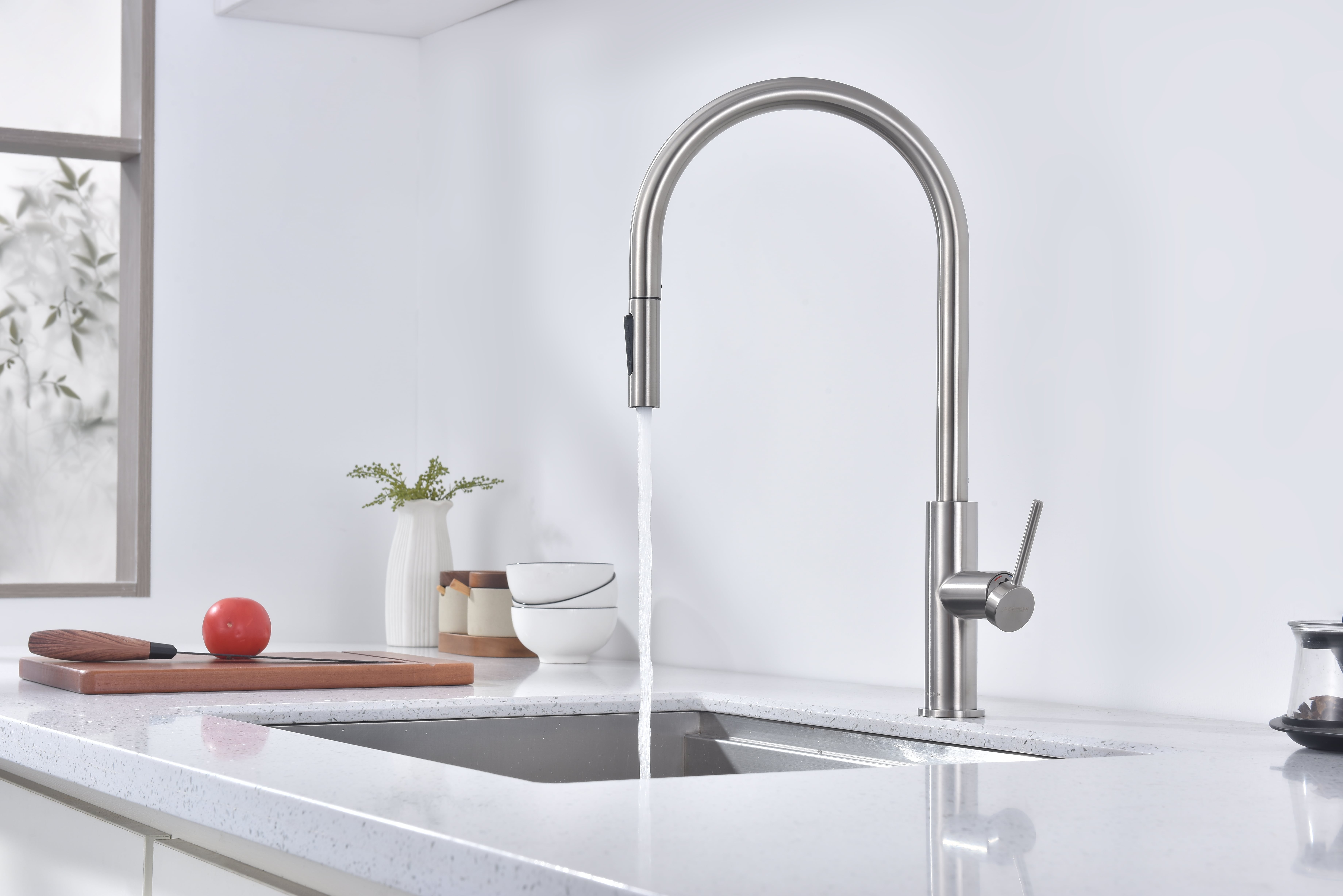 Превью картинка Смеситель для кухни Paulmark SENSO Se215180-BS Брашированная сталь #4