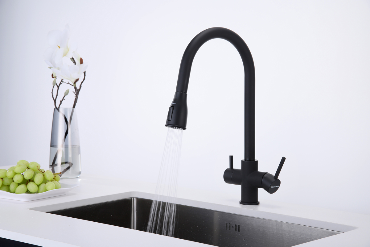 Превью картинка Смеситель для кухни Paulmark LANGE La214212-AN Антрацит #5