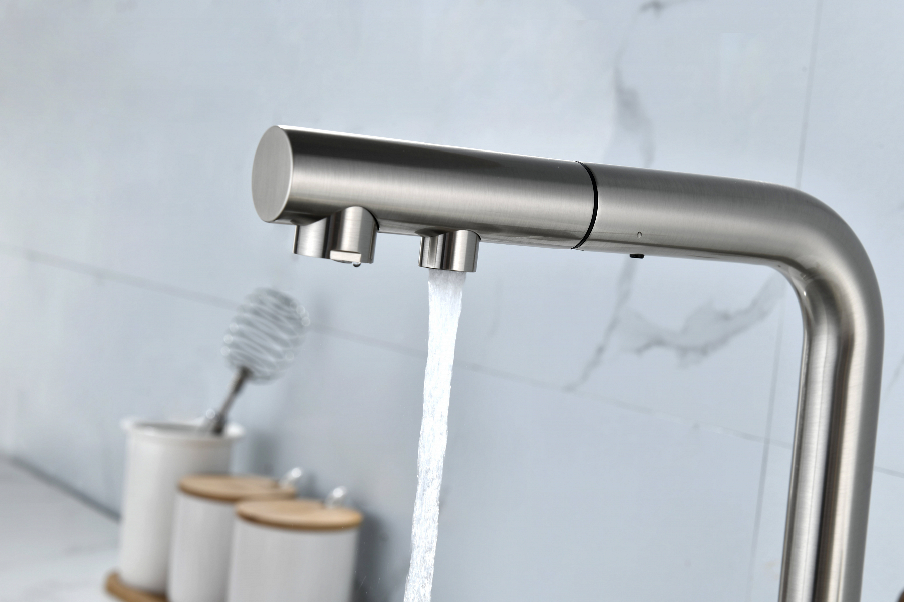 Превью картинка Смеситель для кухни Paulmark SERPENTINE Se213222-BS Брашированная сталь #10