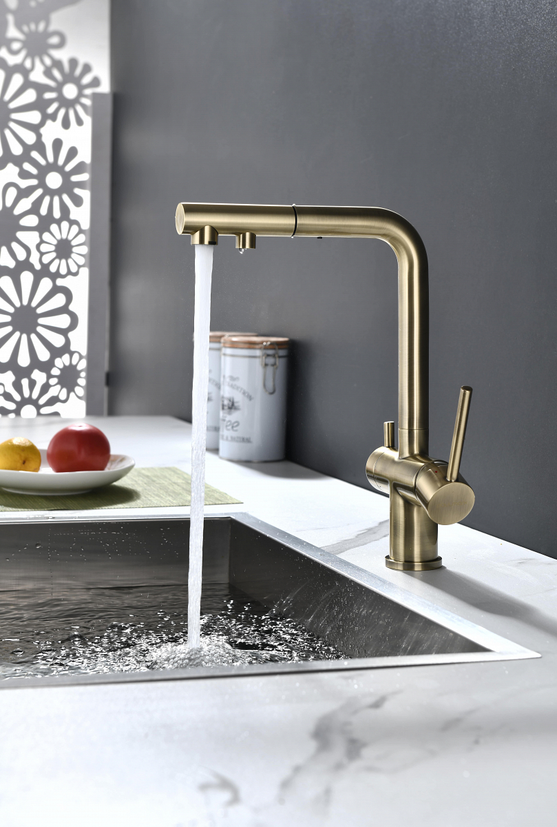 Превью картинка Смеситель для кухни Paulmark SERPENTINE Se213222-BR Бронза BR #3