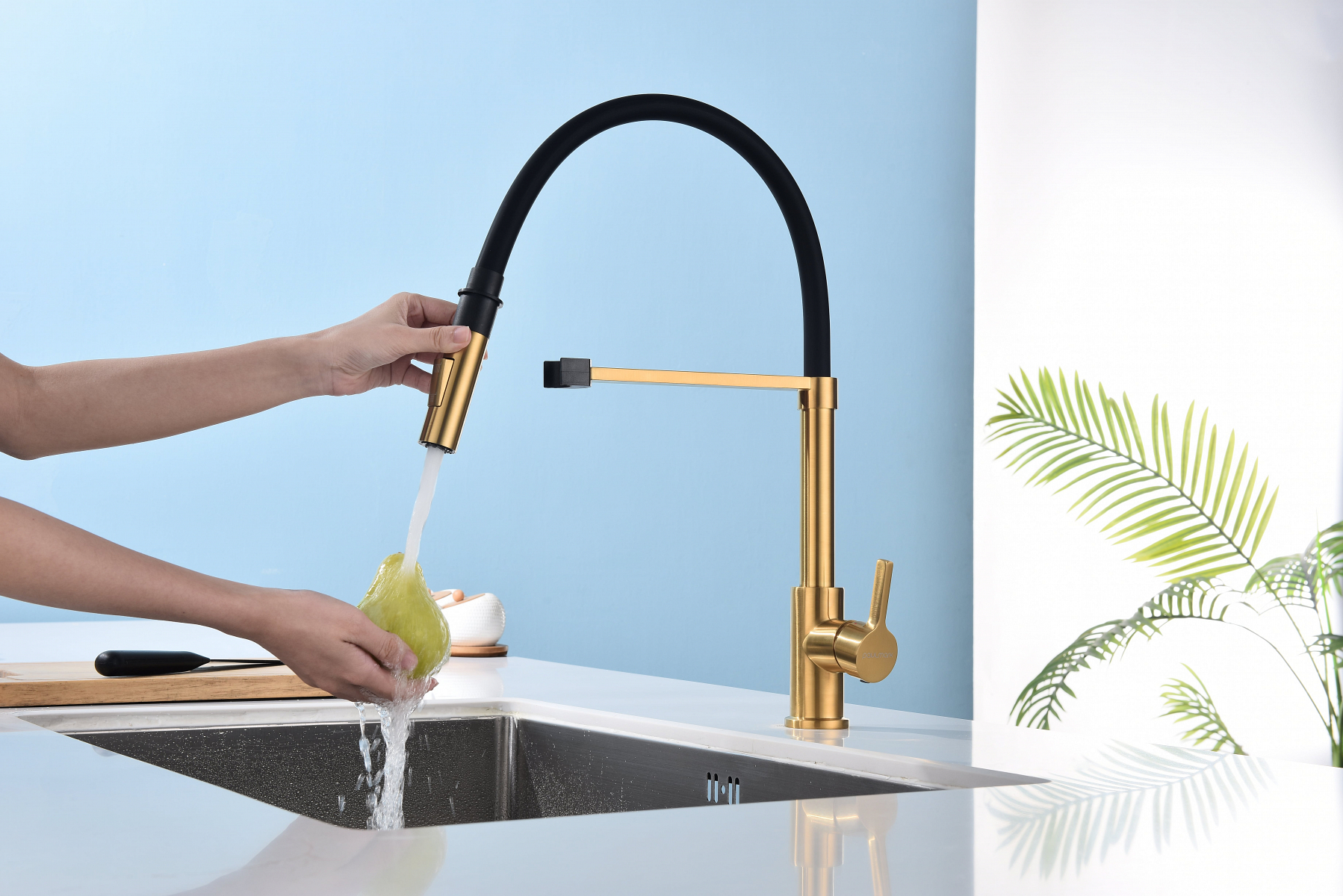 Превью картинка Смеситель для кухни Paulmark HALT Ha214021-BG Брашированное золото BG #9