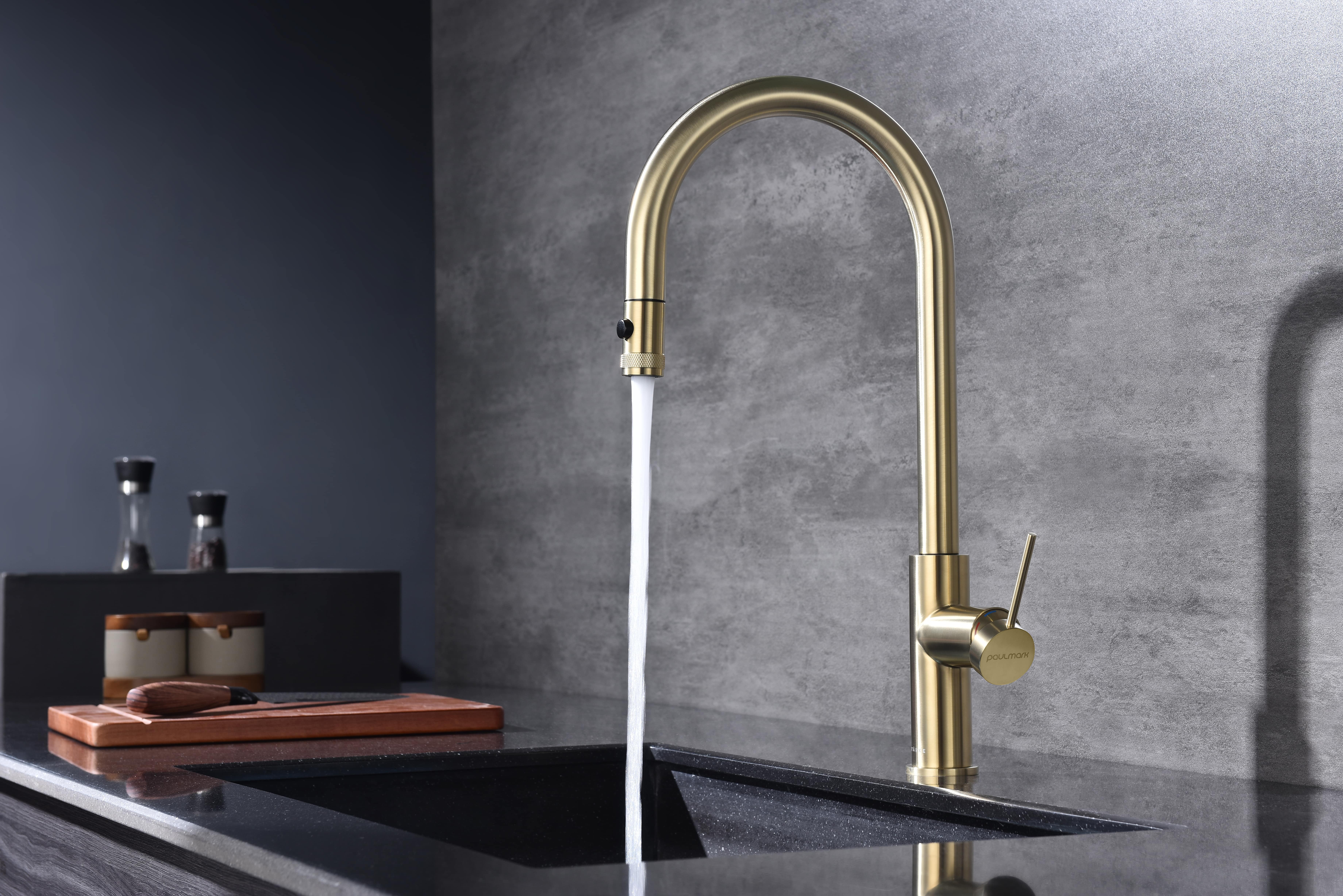 Превью картинка Смеситель для кухни Paulmark GALANT Ga213077-LG Светлое золото #5