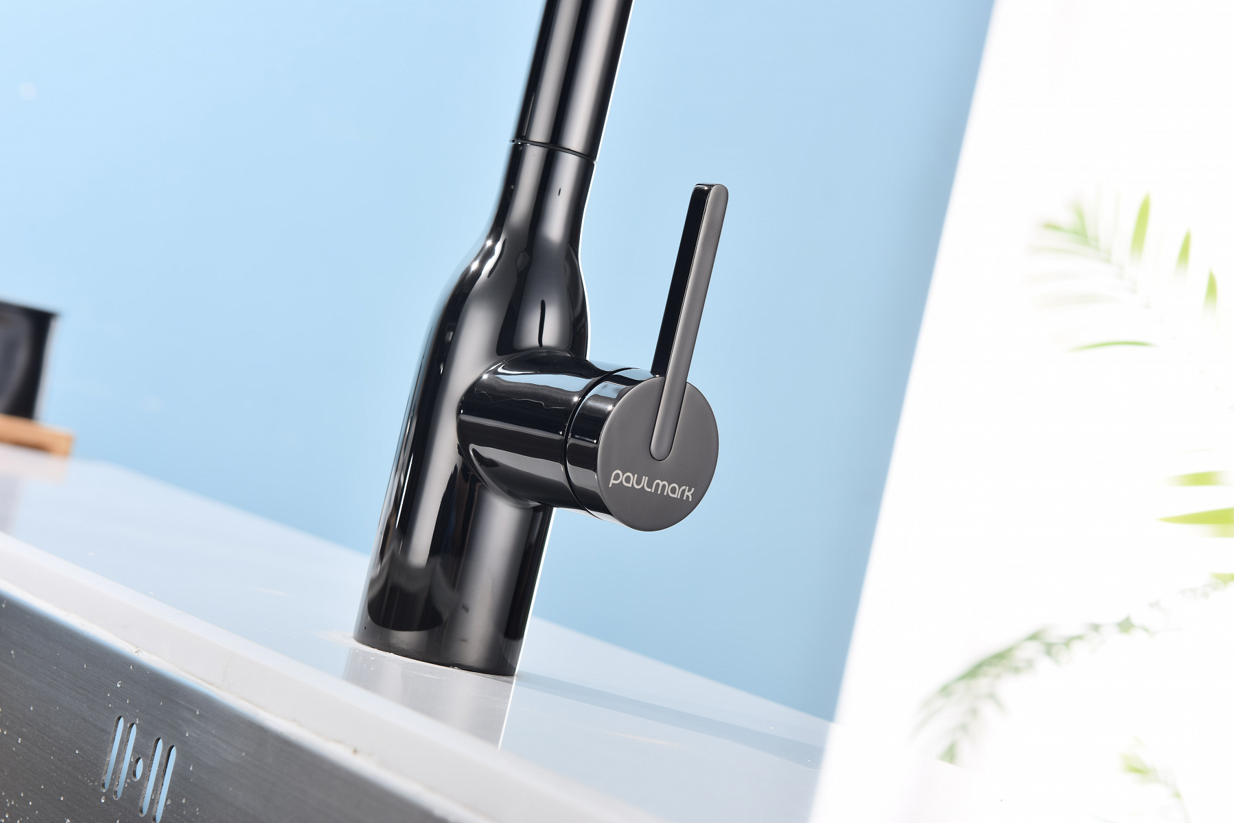 Превью картинка Смеситель для кухни Paulmark VIPER Vi213105-GB Глянцевый чёрный Gb #10