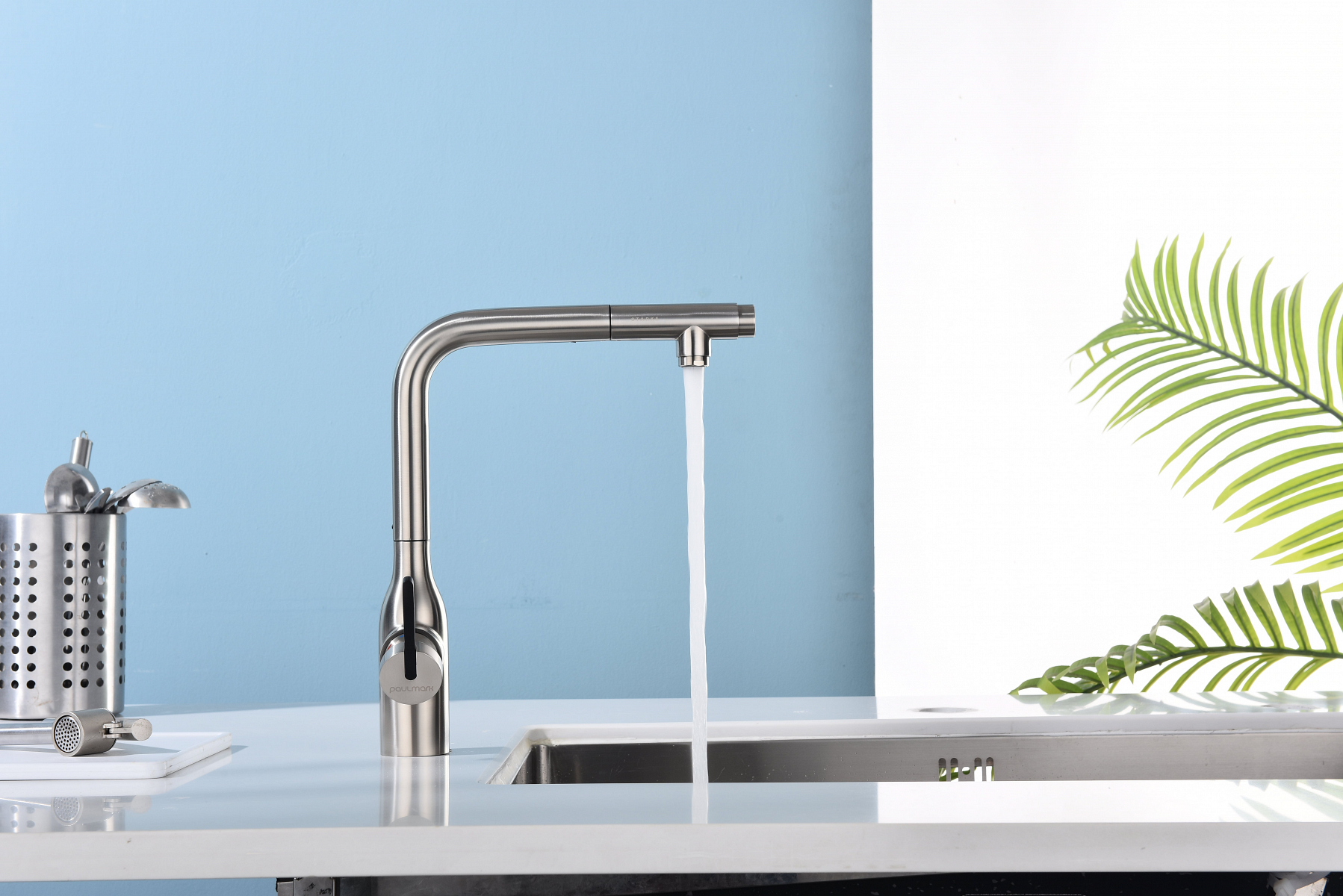 Превью картинка Смеситель для кухни Paulmark VIPER Vi213105-BS Брашированная сталь #8