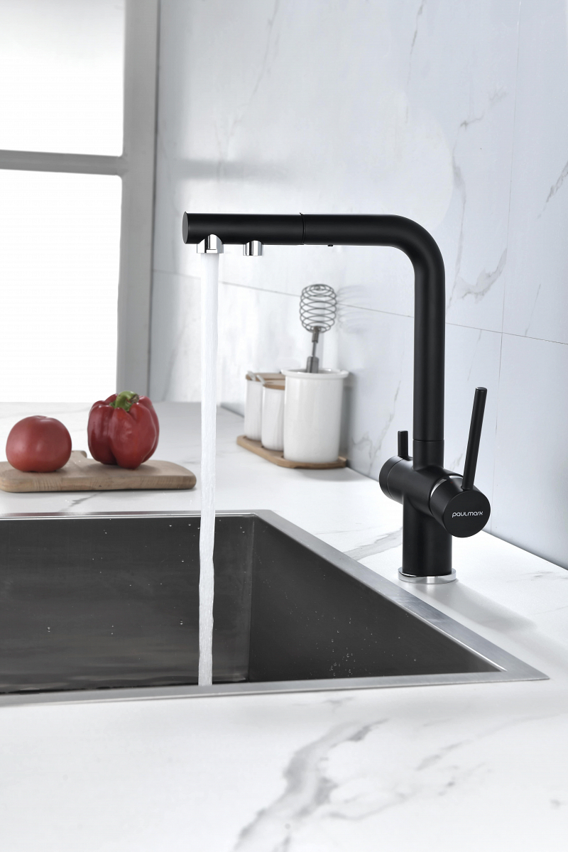 Превью картинка Смеситель для кухни Paulmark SERPENTINE Se213222-AN Антрацит #17