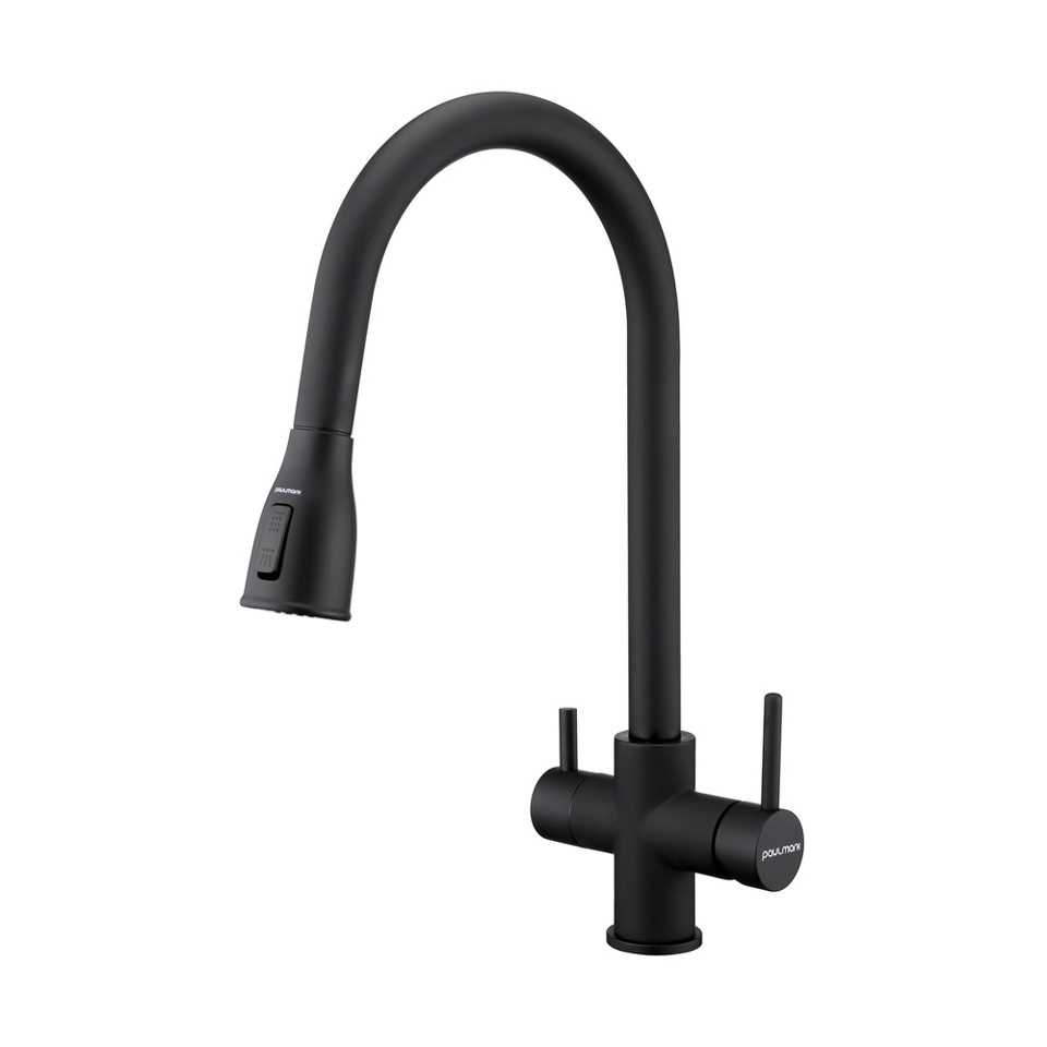 Фото Смеситель для кухни Paulmark LANGE La214212-AN Антрацит