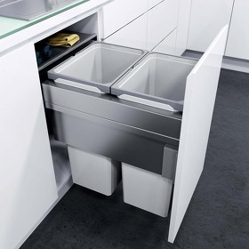 Картинка Vauth-Sagel Система сортировки ENVI SPACE XX 64 л, выдвижной фасад 450 мм, серый