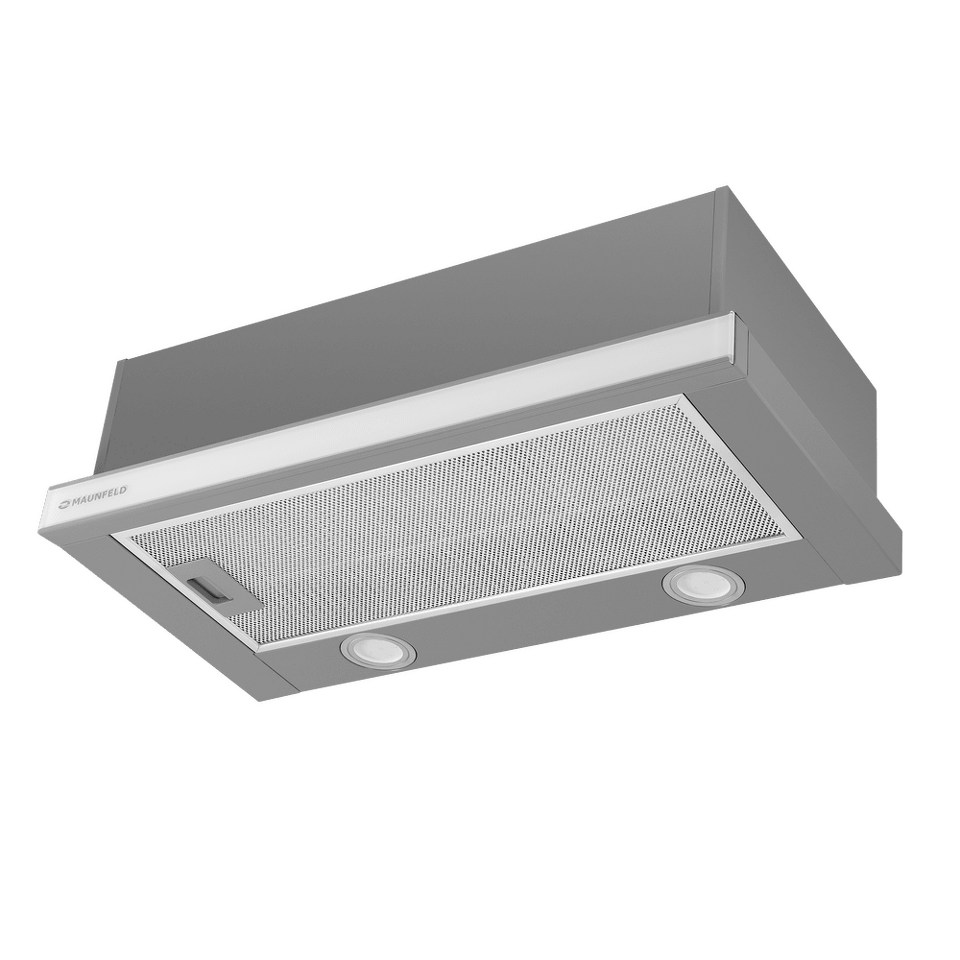 Фото Встраиваемая вытяжка Maunfeld VSQ 60 INOX/GLASS WHITE