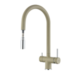 Превью картинка Смеситель для кухни Rivelato Trevi U-обр. с краном питьевой воды и выдвижной лейкой D-35мм topazio cromo #2