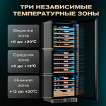 Превью картинка Шкаф винный  Meyvel Винный холодильник (шкаф) компрессорный MEYVEL MV98-KST3 (Slim) #32