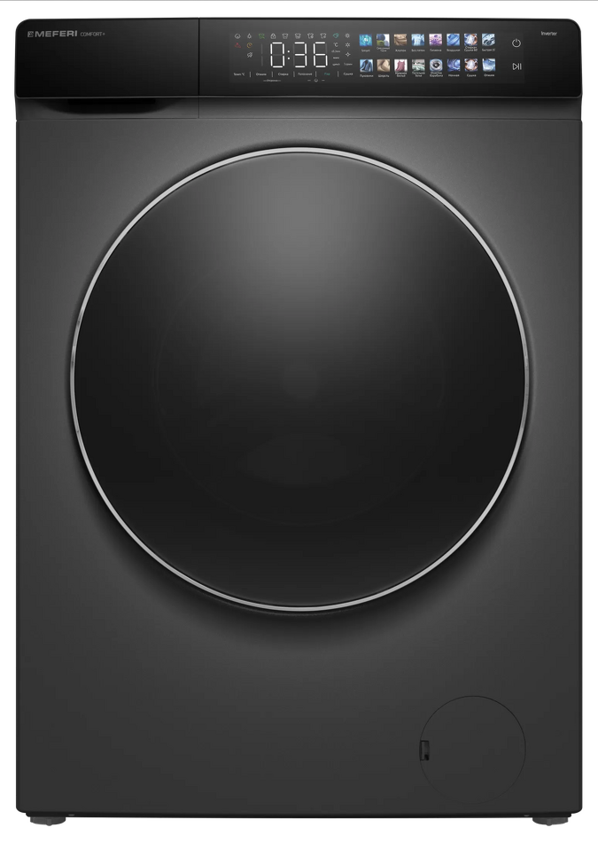 Фото Стиральная машина с фронтальной загрузкой Meferi MFWD1281416GR COMFORT PLUS