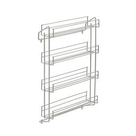 Картинка Duslar Навесная полка SPICE, распашной фасад от 400 мм, серебро