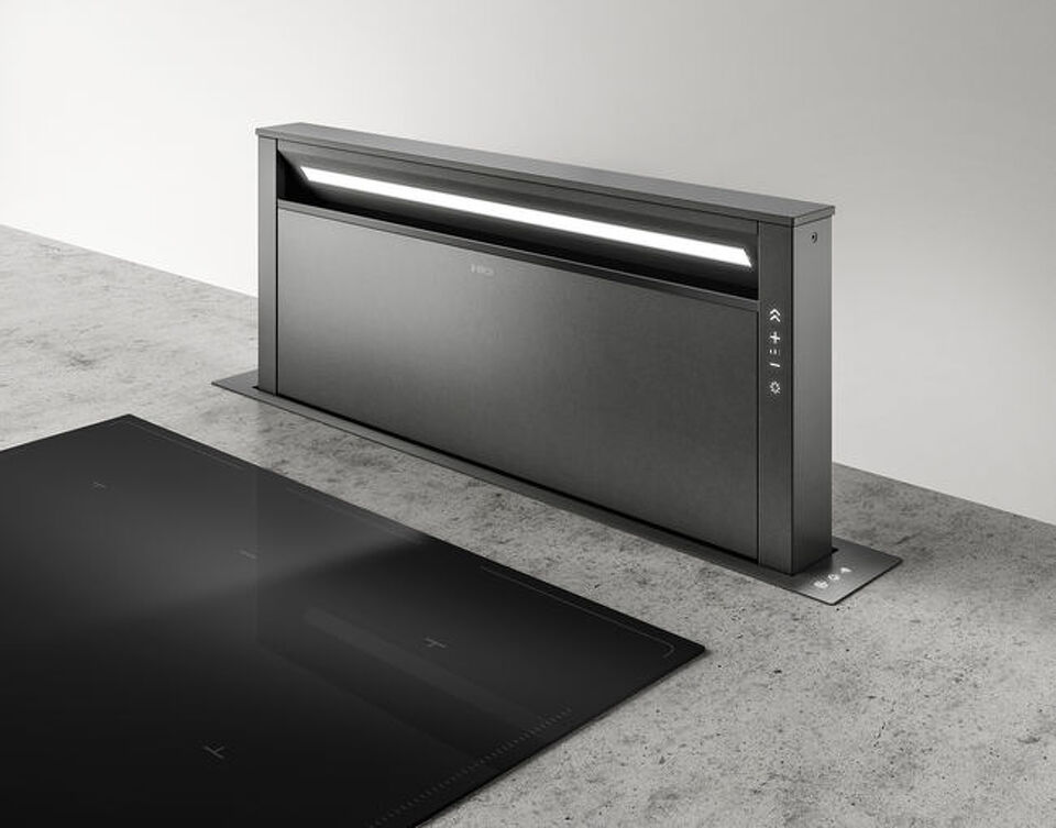 Фото Вытяжка встраиваемая в столешницу  Elica GETUP CAST IRON/A/90