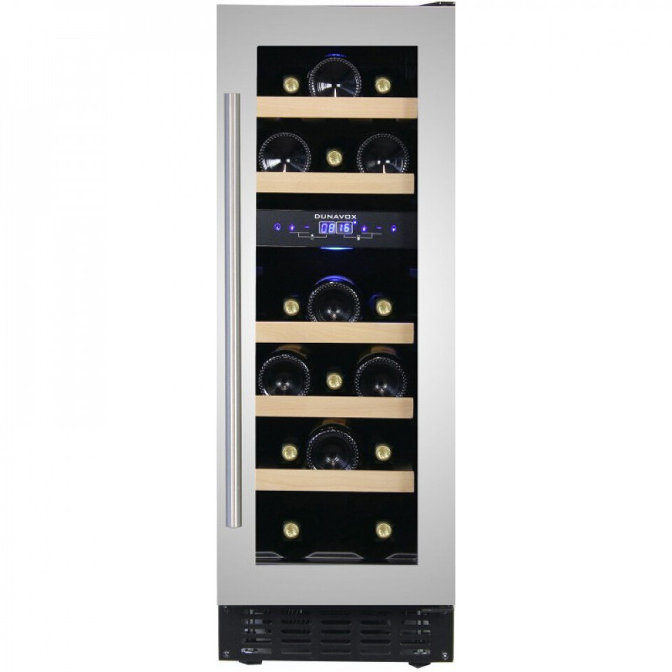 Фото Шкаф винный встраиваемый Винный холодильник (шкаф) компрессорный Dunavox 17 бут DAU-17.57DW