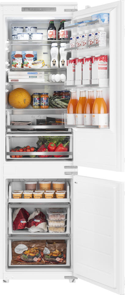 Фото Встраиваемый холодильник с морозильной камерой Weissgauff WRKI 195 Total NoFrost Inverter