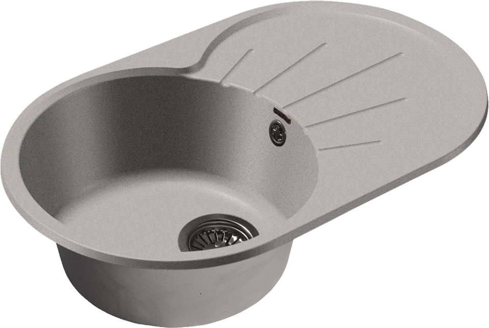 Фото Мраморная мойка GranFest RONDO 750L Серый