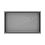 Превью картинка Металлическая мойка Paulmark NEXT-SKEW 74 UNI PM887444-MG Матовый серый MG #2