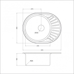 Превью картинка Металлическая мойка EMAR 5745 decor #2