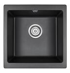 Превью картинка Кварцевая мойка Paulmark GERA 50 PM104546-BL Черный гранит BL #2