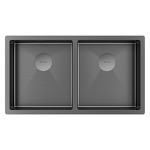 Превью картинка Металлическая мойка Paulmark NEXT 78/2 UNI PM207844-GM Вороненая сталь GM #2
