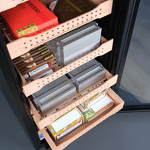 Превью картинка Хьюмидор Холодильник (шкаф) для сигар компрессорный Meyvel MC-200BK (PRO) #10