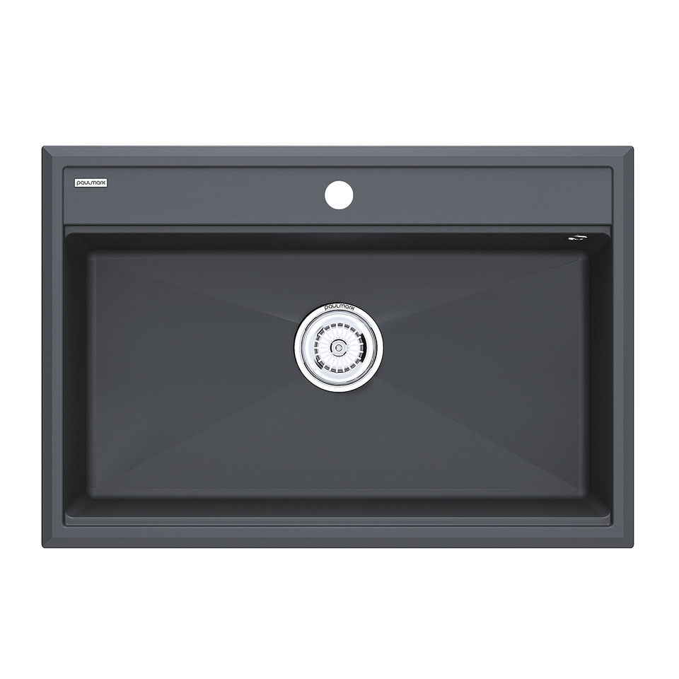 Фото Кварцевая мойка Paulmark STEPIA 80 PM117551-AN Антрацит