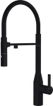 Превью картинка Смеситель для кухни Rivelato ALMARA U-обр. гибкий излив с краном питьевой воды D-35мм nero #1