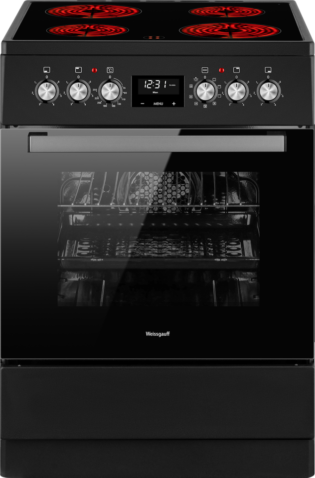 Фото Электрическая плита Weissgauff WES E12V15 BE