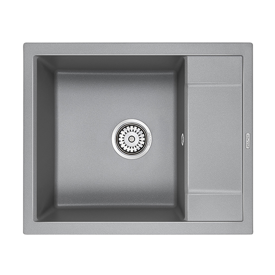 Фото Кварцевая мойка Paulmark FLUGEN 50-600 PM216050-GRM Серый металлик