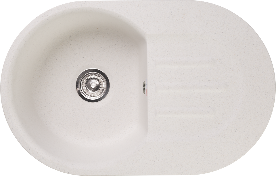 Фото Мраморная мойка GranFest GF-SMART 685L Белый