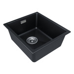 Превью картинка Гранитная мойка Paulmark LUMI 41 UNI LU41-BLM Черный #3